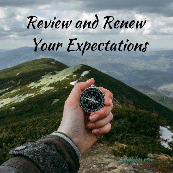 compass in hand